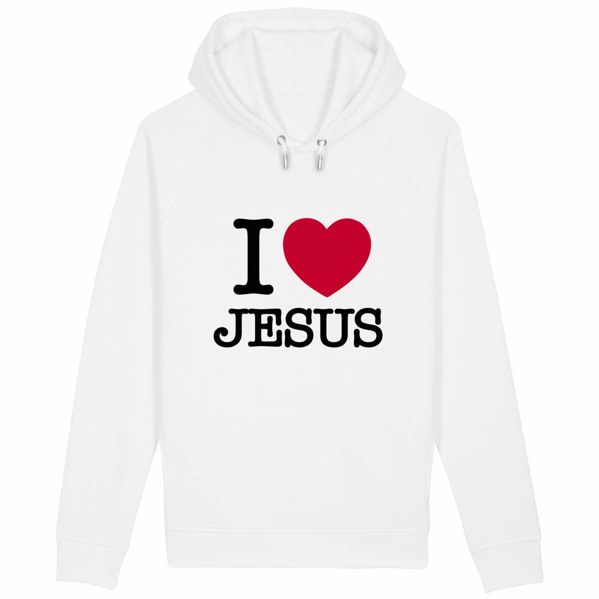 I Love Jesus - Sweat à capuche - face_blanc