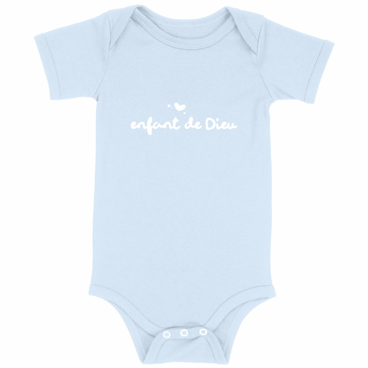 Enfant de Dieu - body bébé couleurs - face_bleu