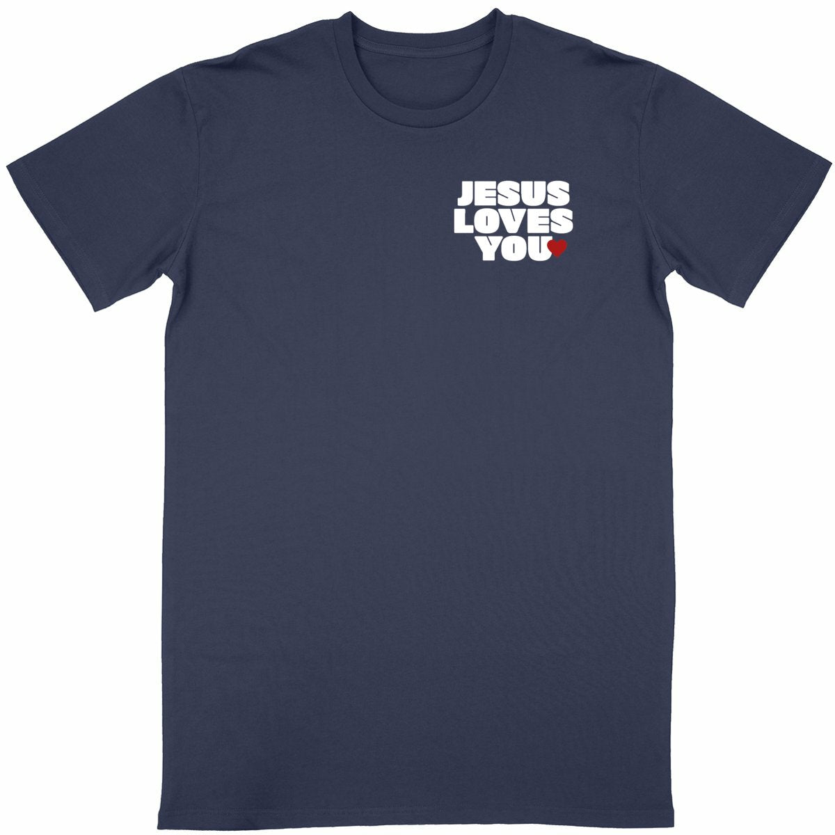 T-shirt Jesus Loves You - face_bleumarine