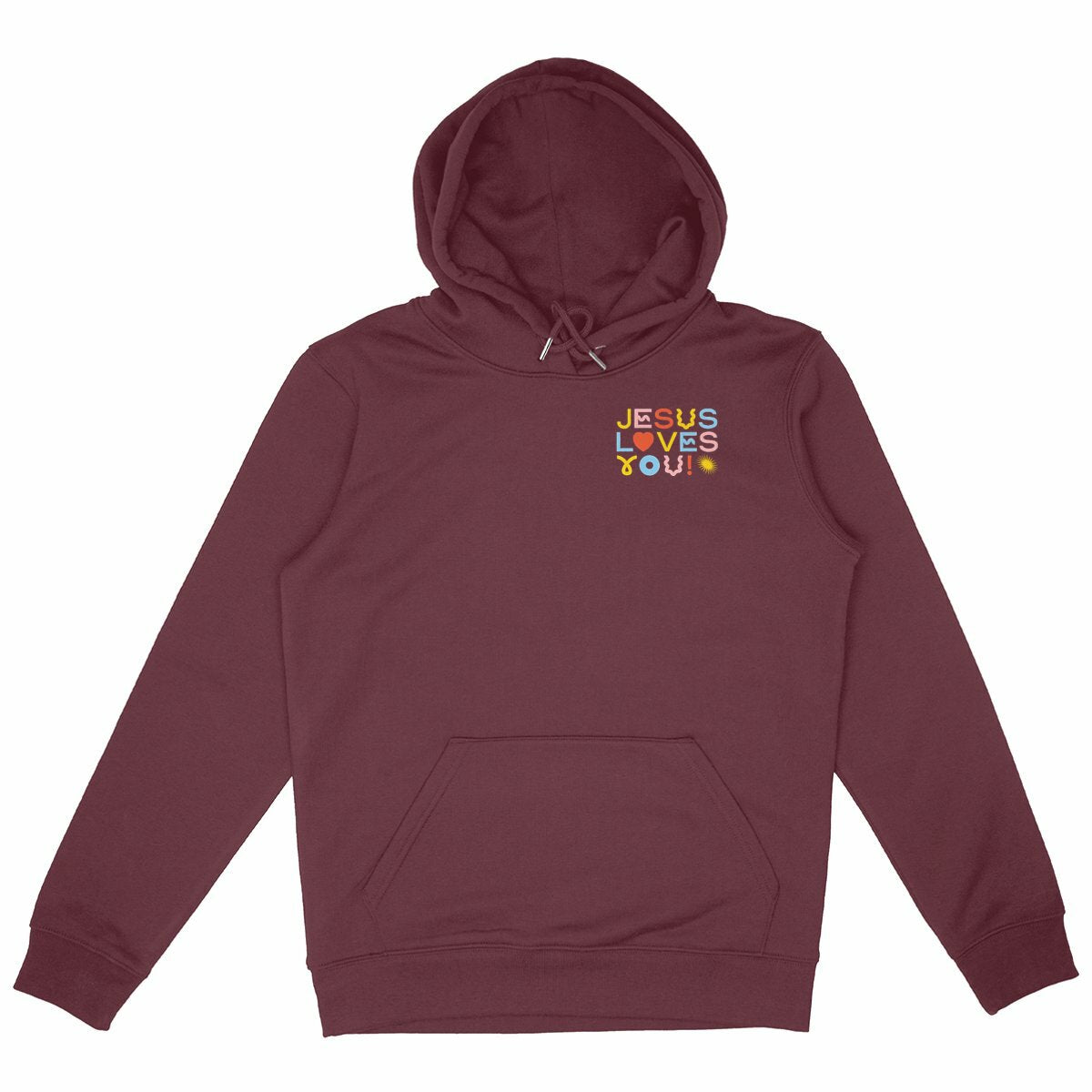 Jesus Loves You - Sweat H/F - face_bordeaux