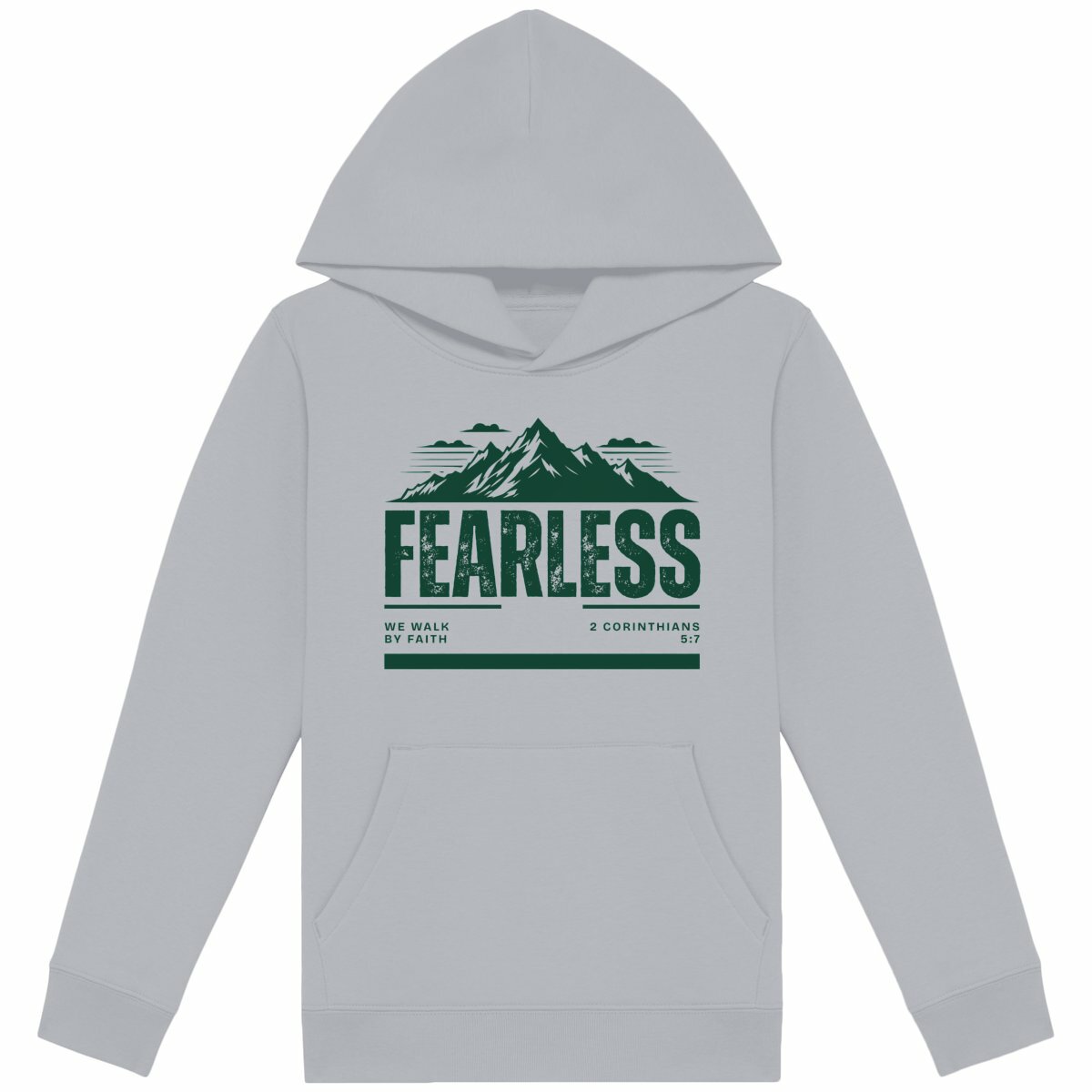 Fearless - Sweat à capuche - face_gris