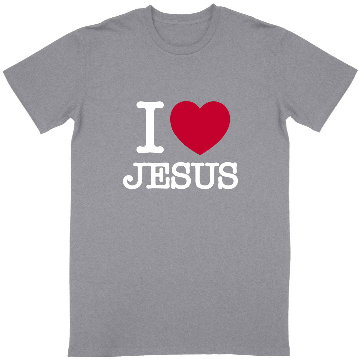 I Love Jesus - T-shirt explicite - face_gris