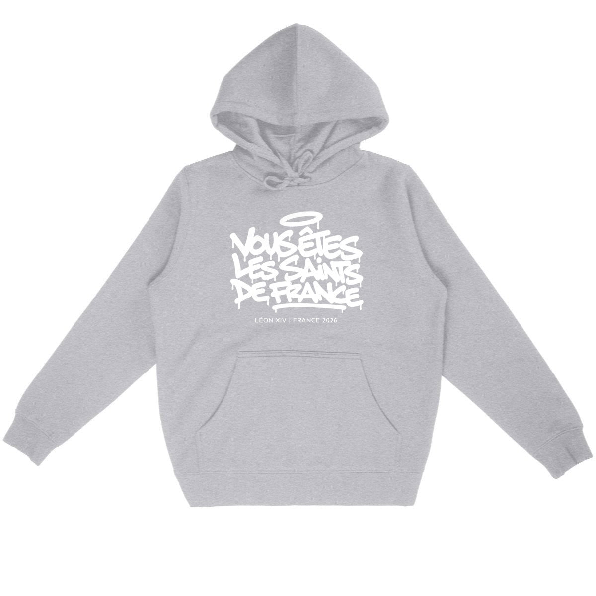 Léon XIV : "Vous êtes les saints de France" - Hoodie - face_gris