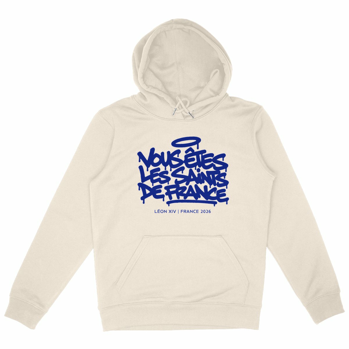 Léon XIV : "Vous êtes les saints de France"- Sweat ivoire - face_ivoire