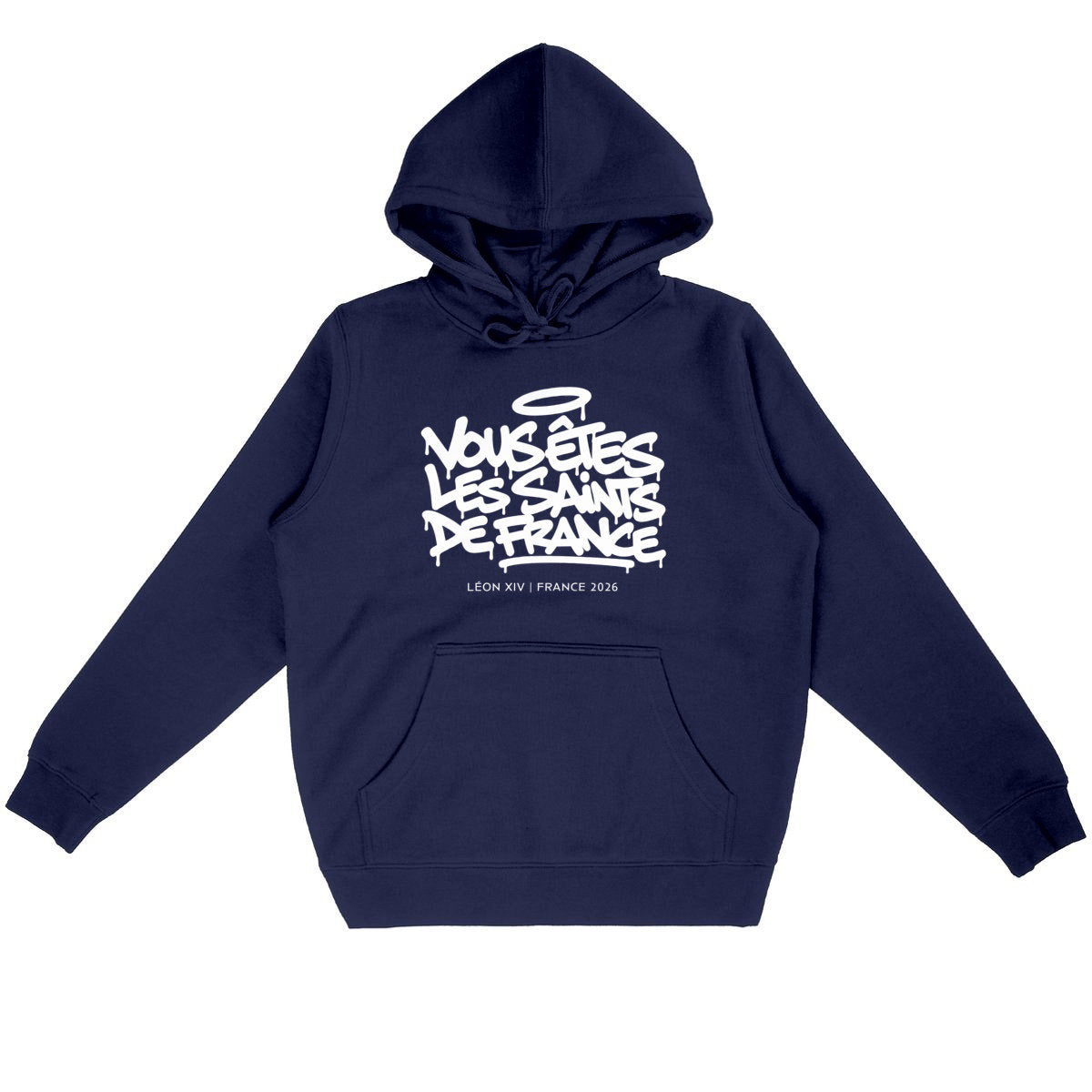 Léon XIV : "Vous êtes les saints de France" - Hoodie - face_marine