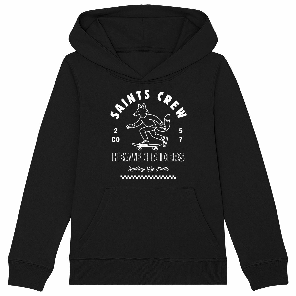 Saints crew - Sweat à capuche - face_noir