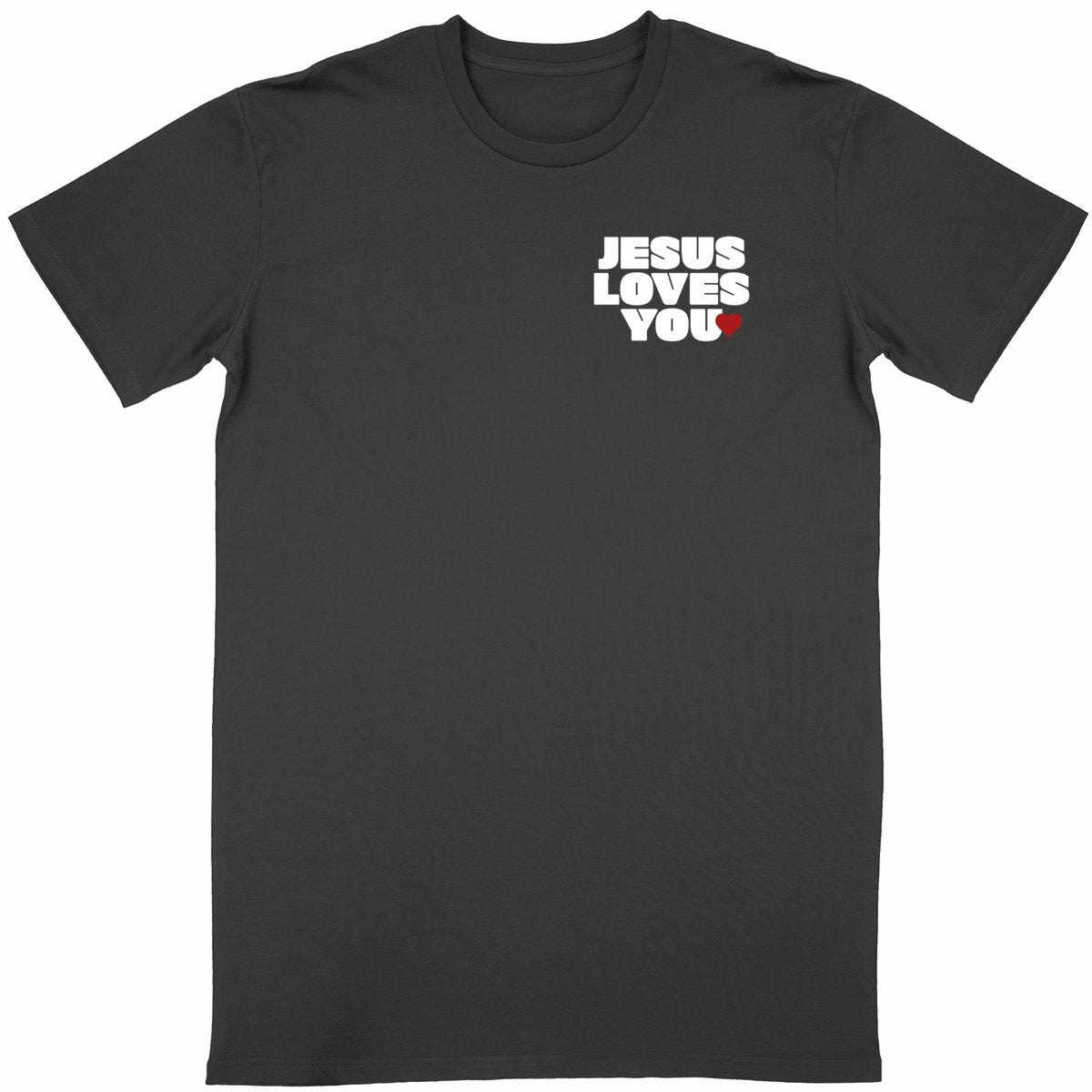 T-shirt Jesus Loves You - face_noir