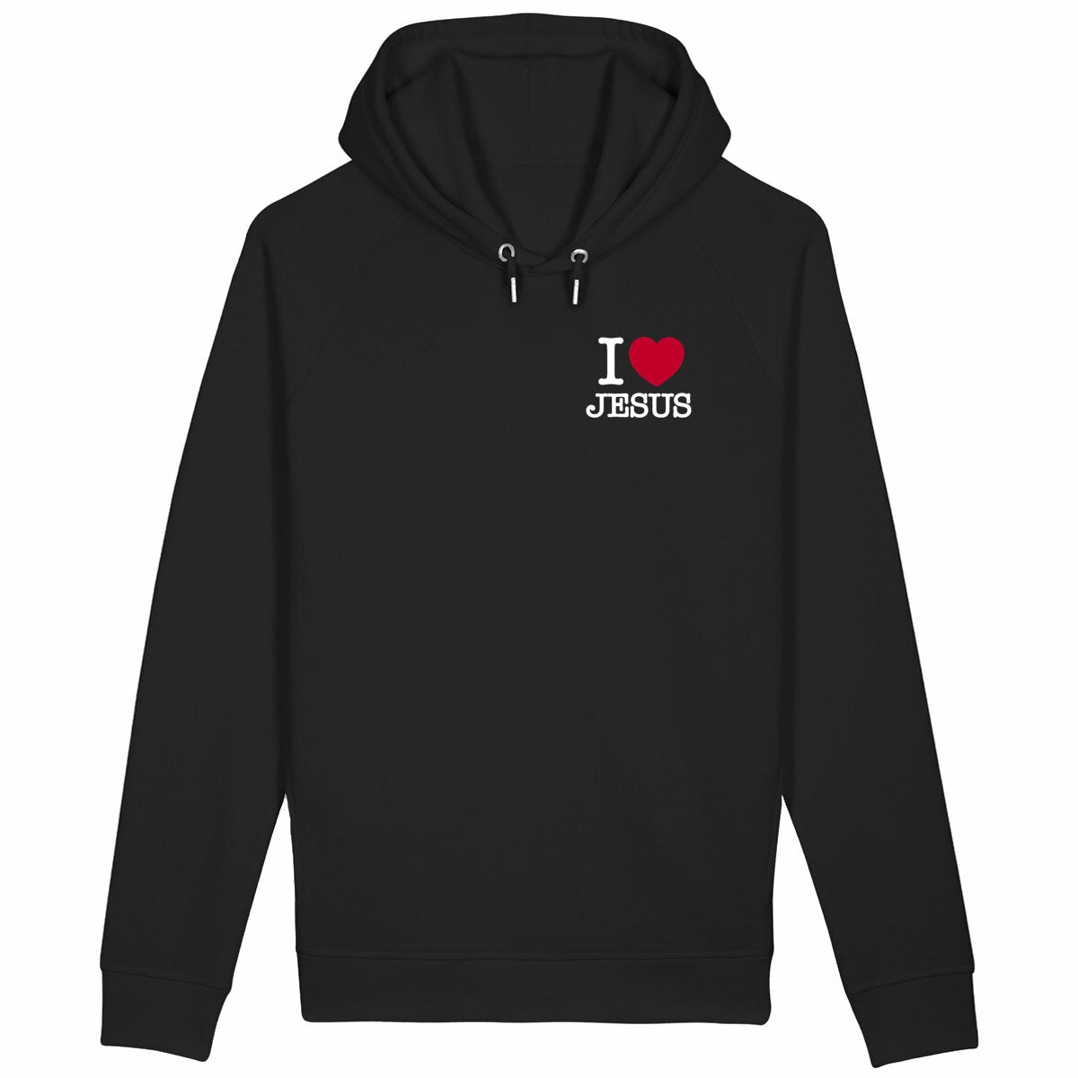 I Love Jesus - Sweat à capuche - face_noir