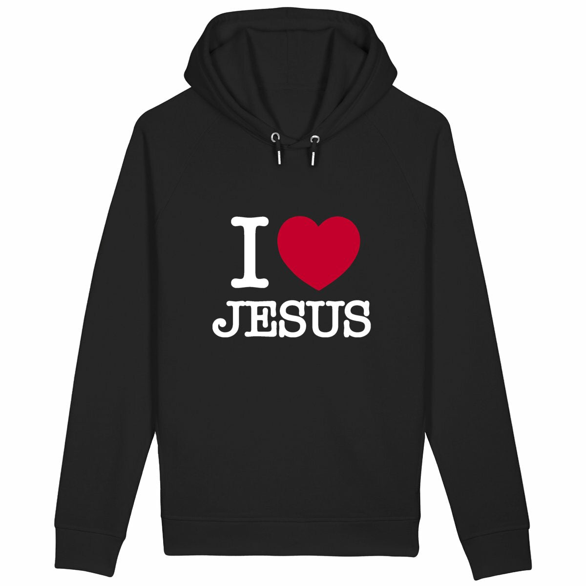 I Love Jesus - Sweat à capuche - face_noir