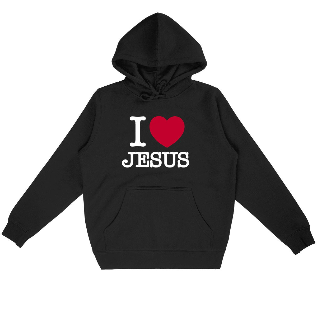 I Love Jesus - Sweat à capuche - face_noir