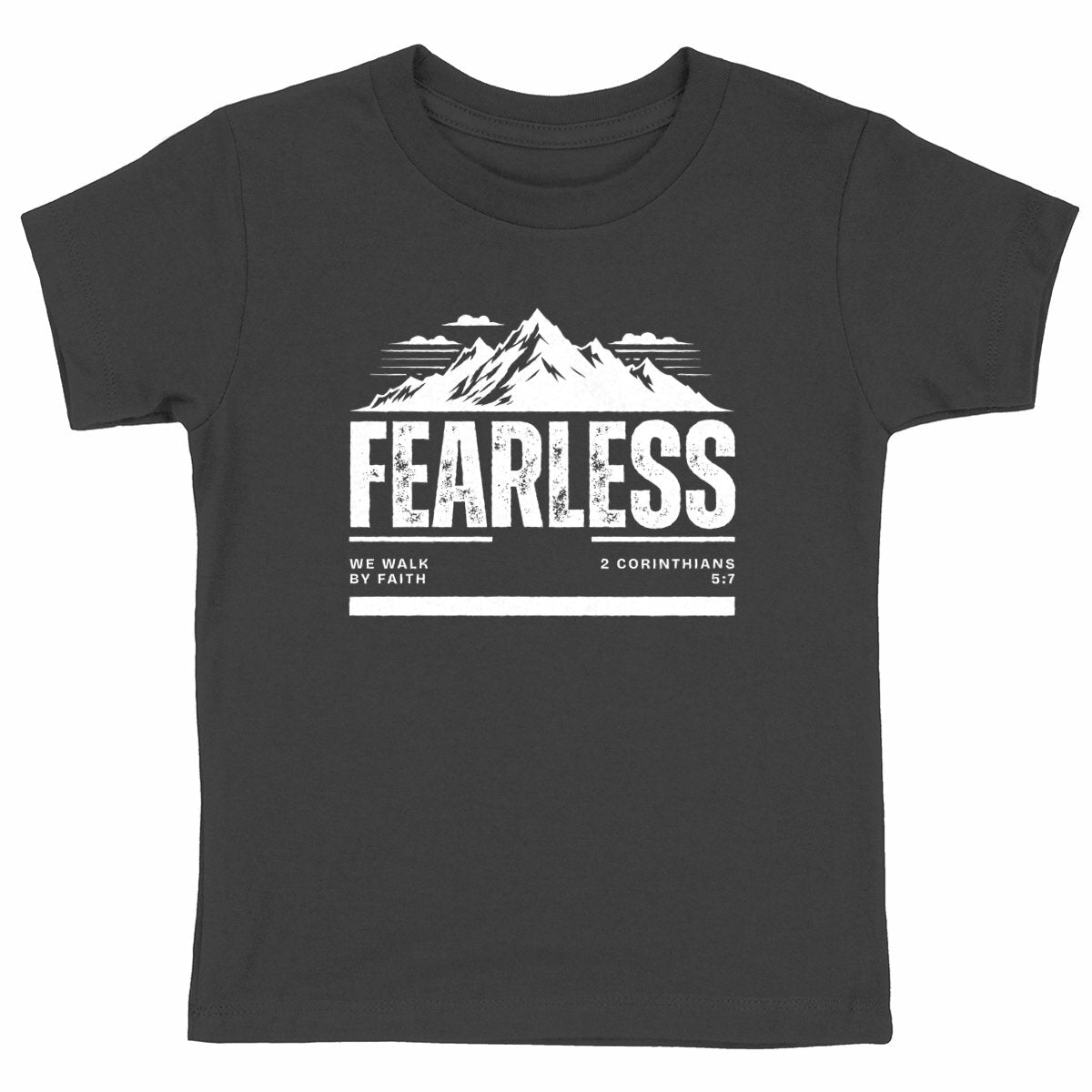 Fearless - T-shirt coton bio - face_noir