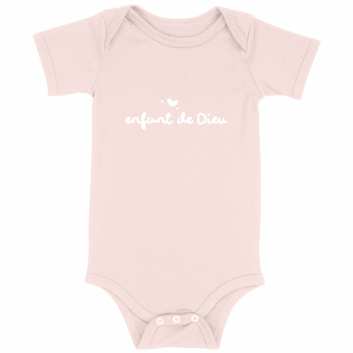 Enfant de Dieu - body bébé couleurs - face_rose