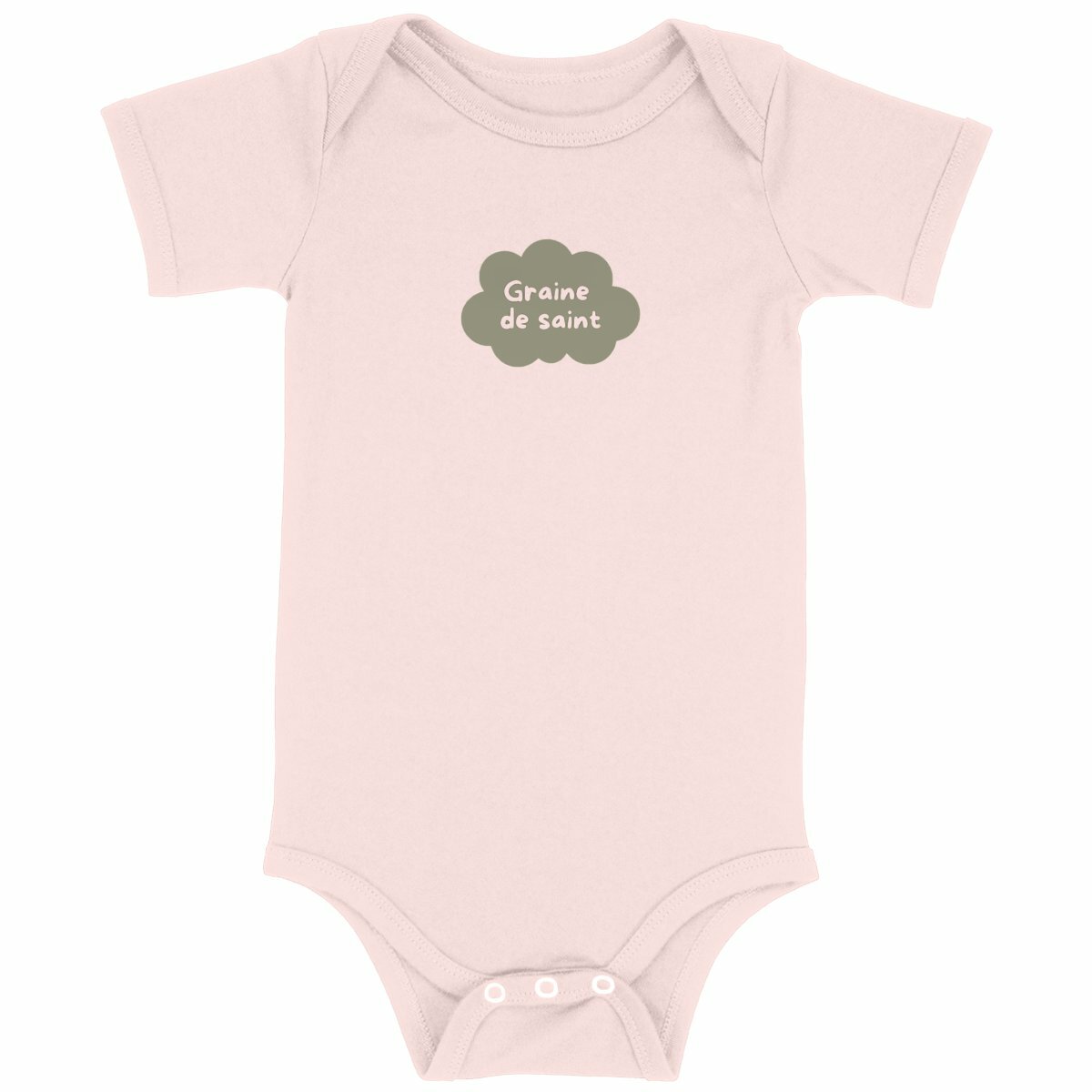 Graine de saint - Body coton bio - face_rose