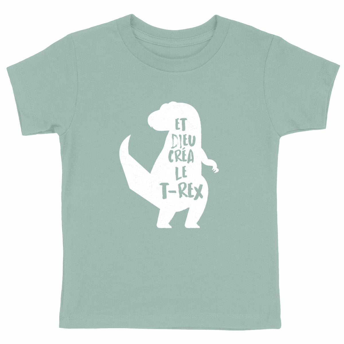 T-shirt enfant - Et Dieu créa le T-rex - face_vert