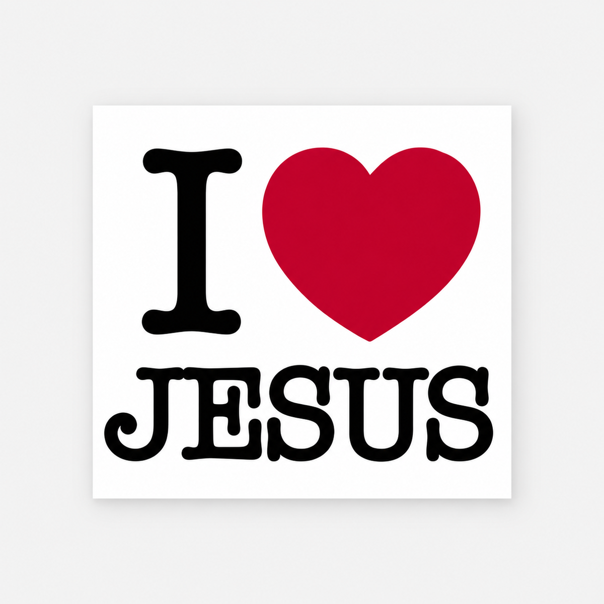 Sticker I Love Jesus