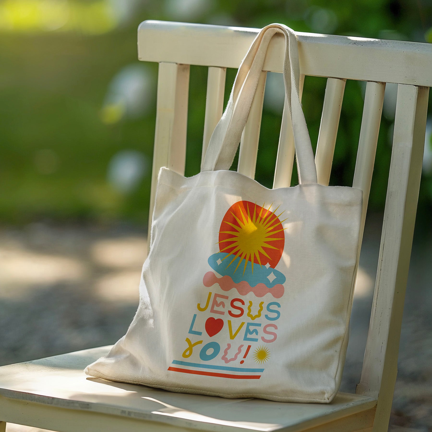 Tote bag Jesus Loves You