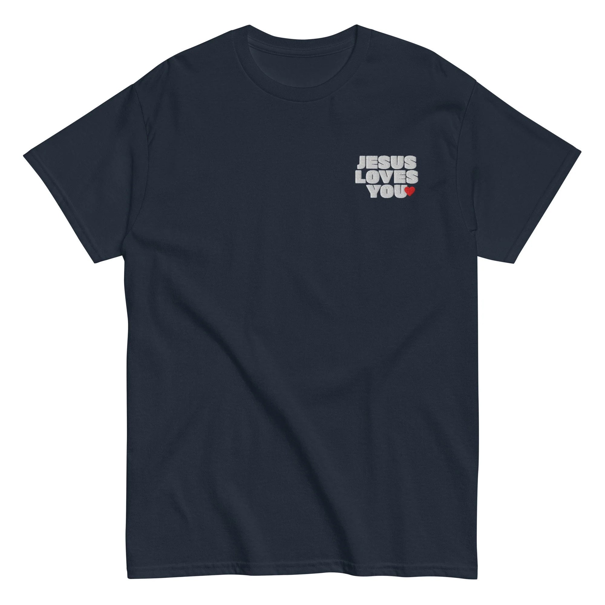 T-shirt brodé Jesus Loves You