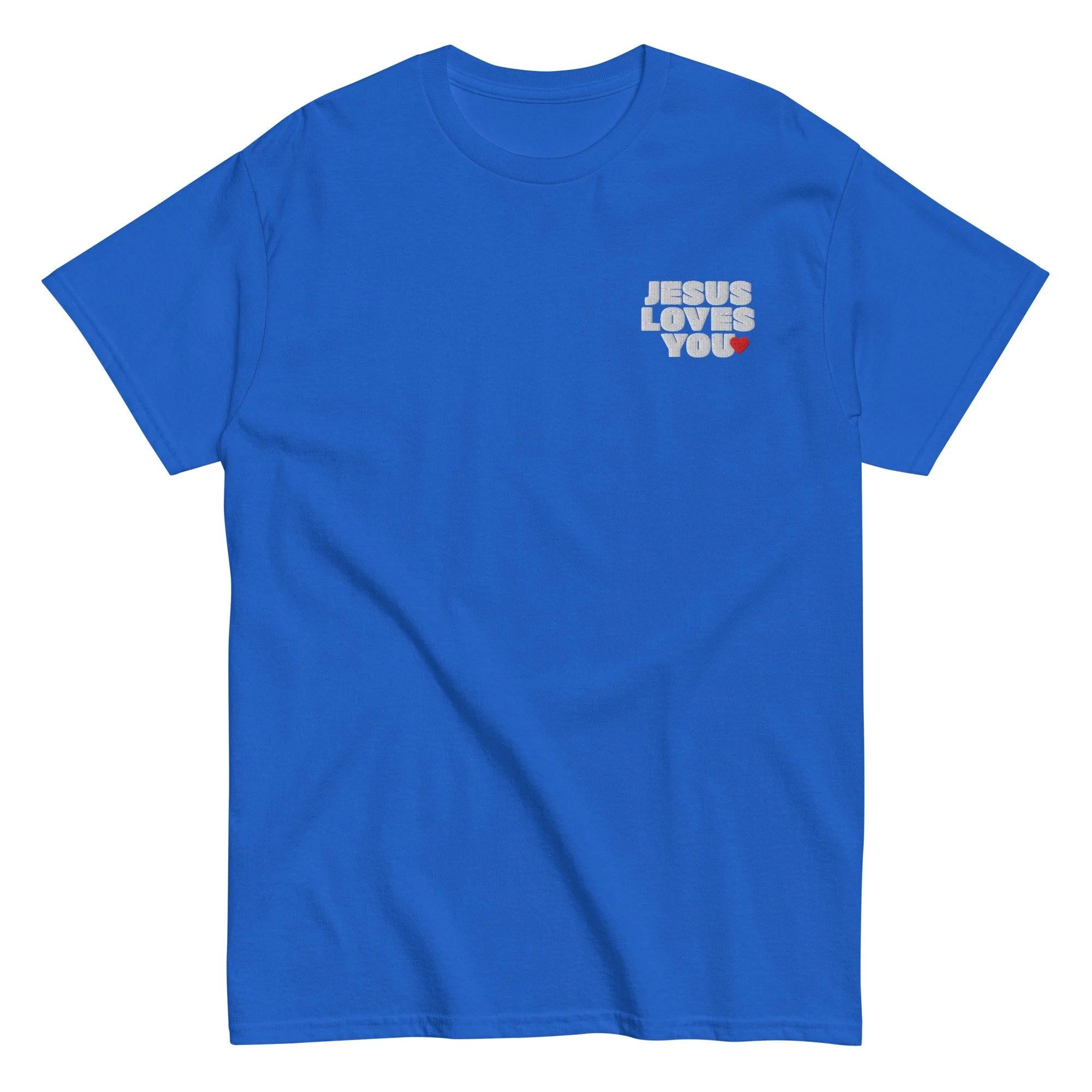 T-shirt brodé Jesus Loves You