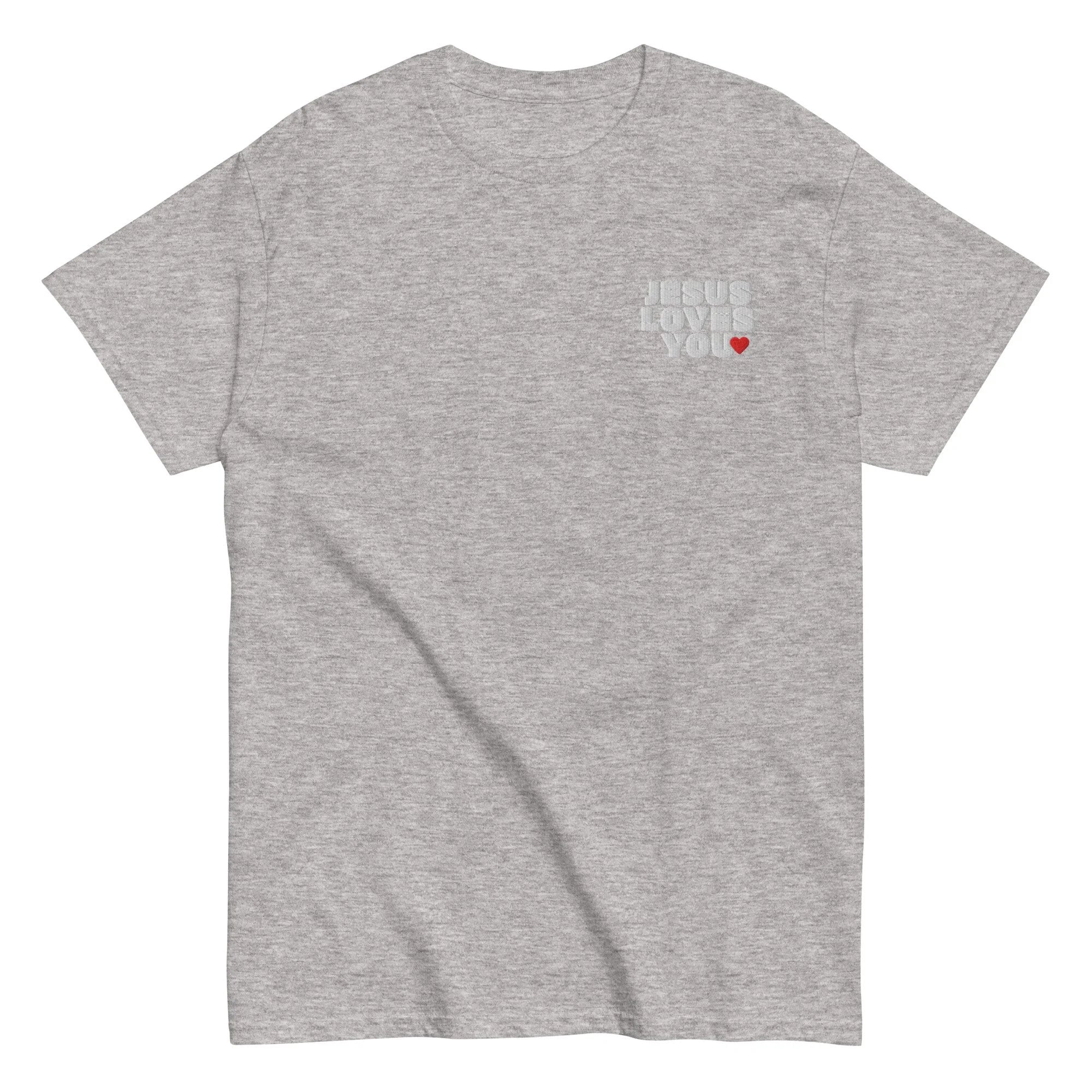 T-shirt brodé Jesus Loves You