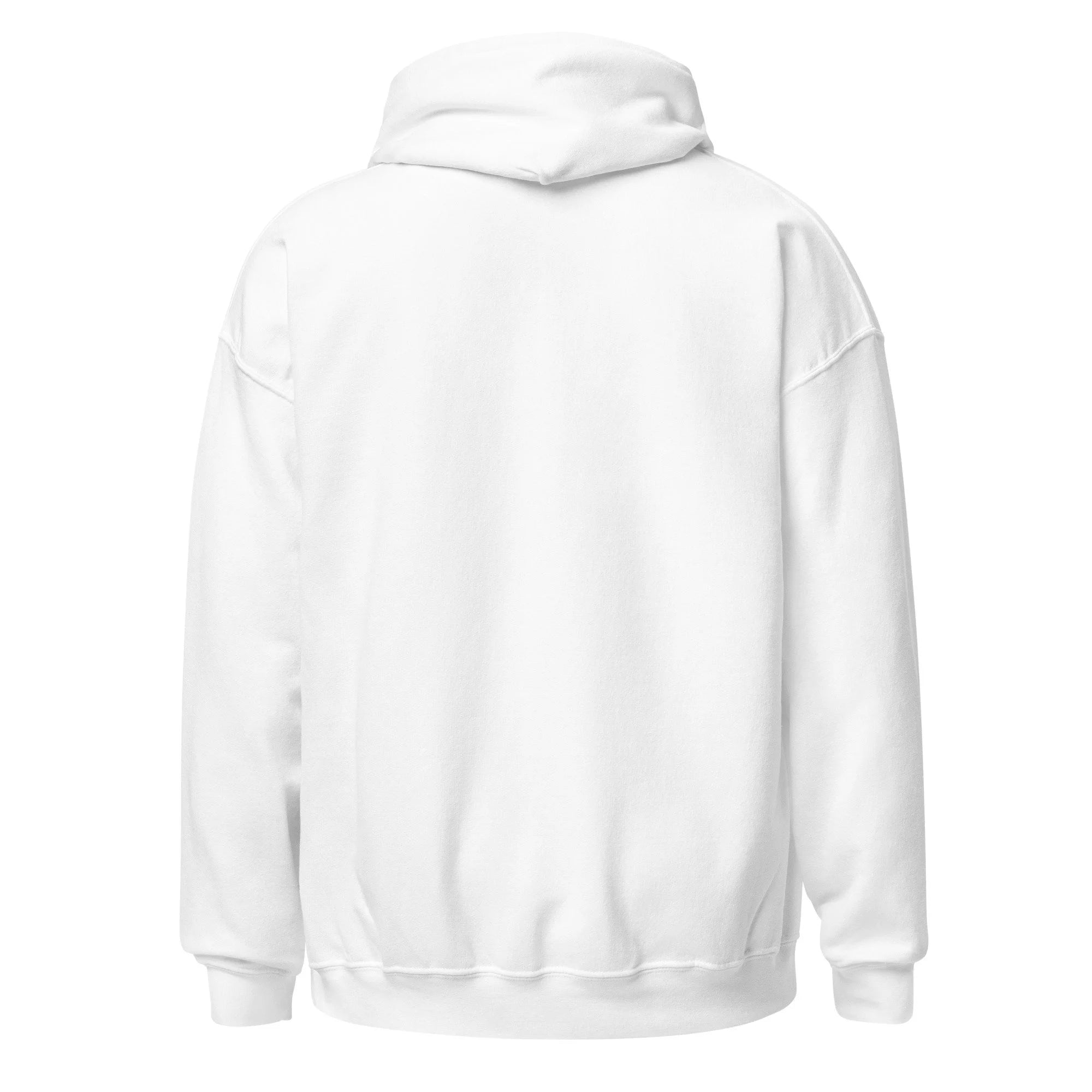 Sweat à capuche blanc brodé Jesus Loves You